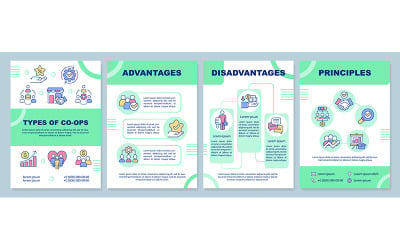Business Co-ops Green Brochure Template