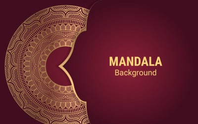 Circular pattern in form of mandala for Henna, Mehndi, tattoo, decoration