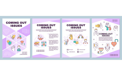 Coming Out Issues Brochure Sjabloon
