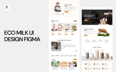 Eco Milk UI Design Figma Template