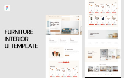 Interior eCommerce UI-Vorlage
