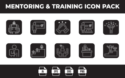 Наставничество и обучение Icon Pack-4