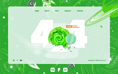 Página de erro de ilustração 404