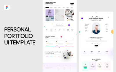 Persönliches Portfolio-UI-Design