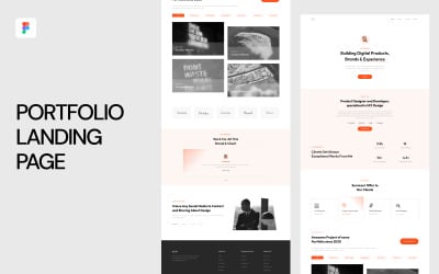 Шаблон целевой страницы портфолио