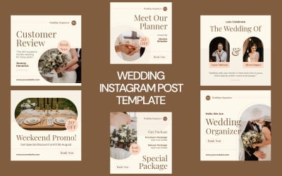 Šablona svatebního příspěvku na Instagramu