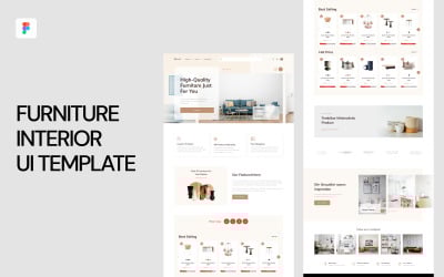 室内电子商务 UI 模板