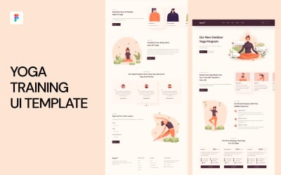 Yoga Training UI-sjabloon