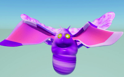 Fancy Elephant 3d model rigged and animated