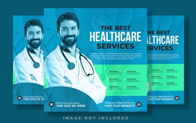 Medycyna zdrowotna w mediach społecznościowych i baner postu na Instagramie