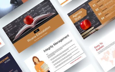 Rivana Education PowerPoint prezentační šablona