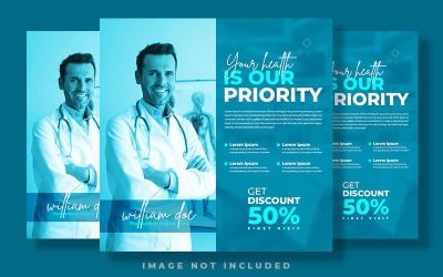 Social-Media-Post-Banner der medizinischen Gesundheitsklinik