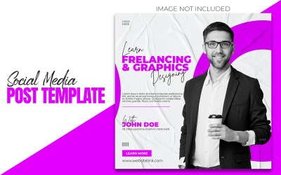 Aprende Freelance y diseño gráfico Publicación de marketing digital para redes sociales