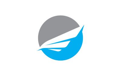 Flügel-Vektor-Logo-Design-Vorlage V11