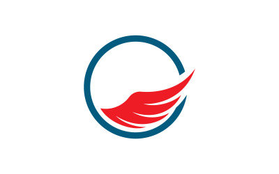 Vleugels Vector Logo ontwerpsjabloon V12