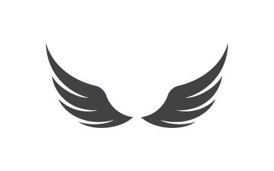 Vleugels Vector Logo ontwerpsjabloon V4