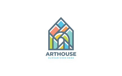 artistic house interior logo