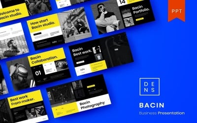 Bacin – Business PowerPoint sablon