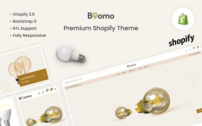 Boomo - El tema premium de Shopify de Bulb &amp;amp; Light