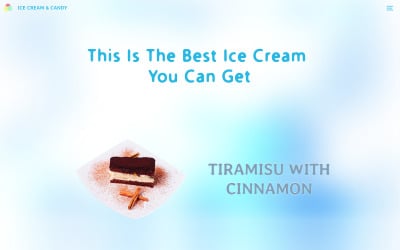 Crème glacée et bonbons - Boutique en ligne, modèle de site Web Bootstrap 5 html