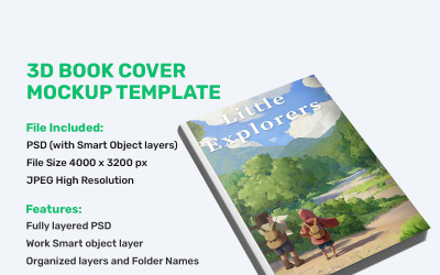 Gerçekçi Ciltli Kitap Mockup Tasarımı