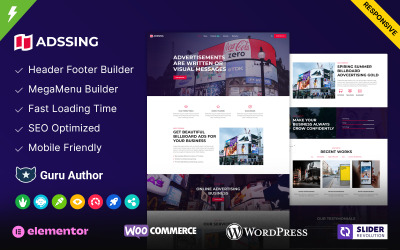 Téma WordPress Adssing – reklamní agentura a digitální marketing