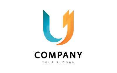 U Letter Vector Logo Design Mall V2