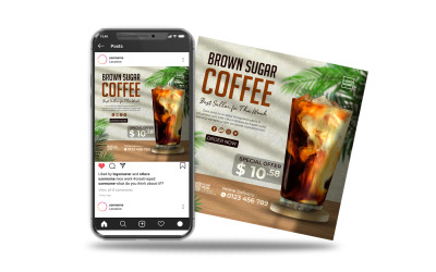 instagram post social media post brown sugar coffee