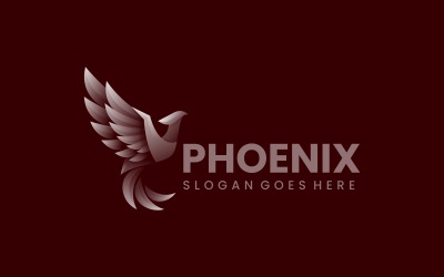 Стиль логотипа Phoenix Gradient Vol.4