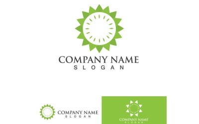 Árbol verde hoja naturaleza Logo Vector elemento Design3