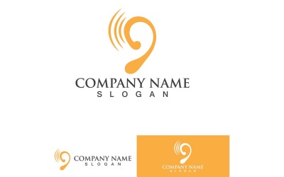 Ear Health Care Logo Vector Element Design12