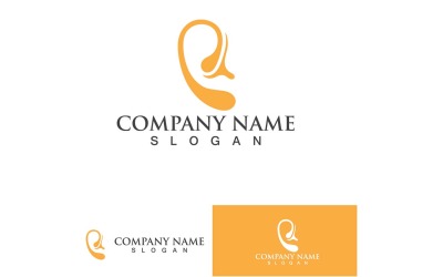 Ear Health Care Logo Vector Element Design15