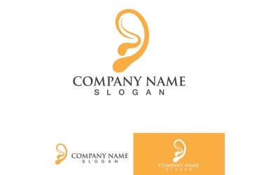Ear Health Care Logo Vector Element Design17