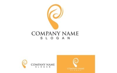Ear Health Care Logo Vector Element Design21