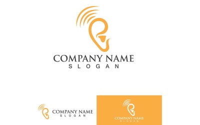Ear Health Care Logo Vector Element Design3
