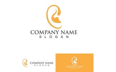 Ear Health Care Logo Vector Element Design5