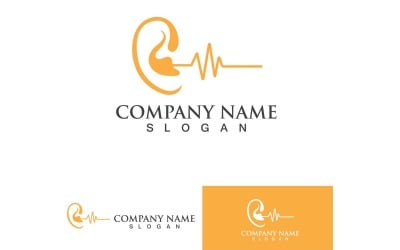 Ear Health Care Logo Vector Element Design7