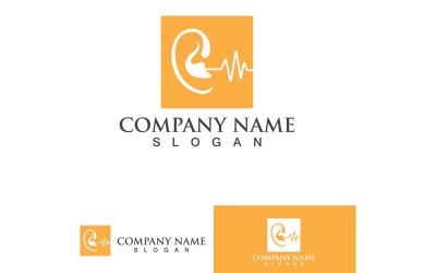 Ear Health Care Logo Vector Element Design8
