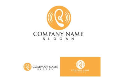 Ear Health Care Logo Vector Element Design9