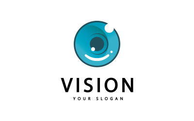 Eye Vision Vector Logo Design sablon V3