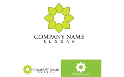 Green Tree Leaf Nature Logo Vector Element Design2