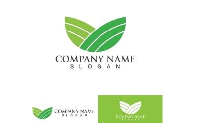 Green Tree Leaf Nature Logo Vector Element Design6