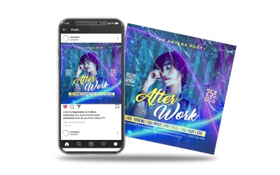 instagram social media post na het werkavondfeest