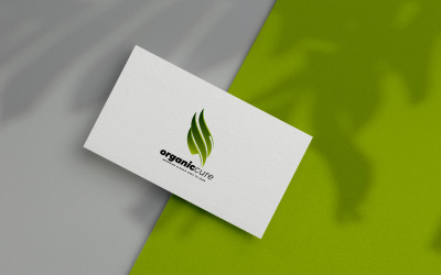 Logo ekologické zahrady zelený roh