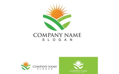 Дизайн елементів логотипу Farm Green Tea 6