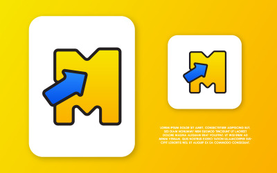 Modèles de conception de logo vectoriel à colorier Creative Premium