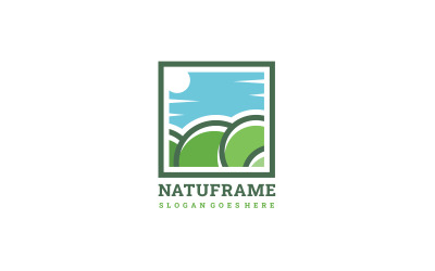 Natürliche Farm-Logo-Vorlage