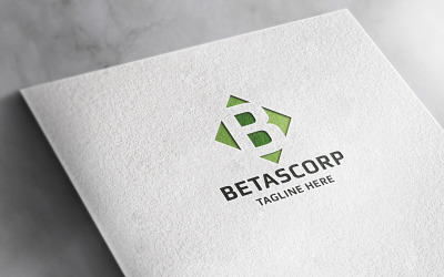 Logo professionale della lettera B di Betascorp