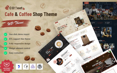 Coffeet - WordPress-Theme für Cafés und Cafés