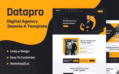 Datapro - Creative Agency Joomla 4&amp;amp;5 Template